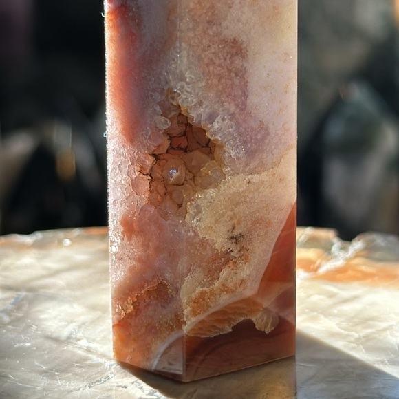 🎄SALE🎄Carnelian Crystal Point With Druzy! - Picture 7 of 10